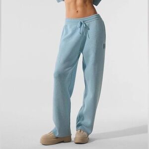 ALO Yoga Celestial Blue Scholar Knit Pants